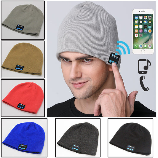 European And American Outdoor Wireless Headset Knitted Hat Multifunctional Music Hat