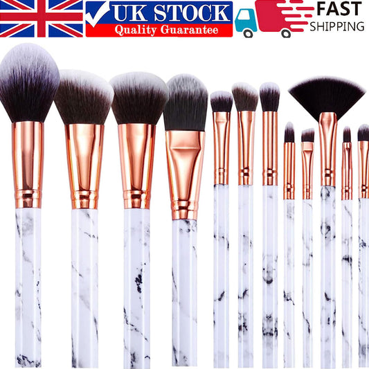 Makeup Brushes  Professional 12Pcs Marble Make Up Brushes Set